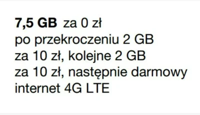 QwertyQAZ - Tak ma chyba pomarańczowy, oferują 7,5 GB ale po 2 spada transfer i trzeb...