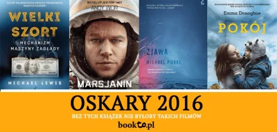 booktoPL - Czy wiecie, że w kategorii "Najlepszy film" na 8 produkcji aż 5 to ekraniz...