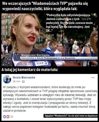 elady1989 - #tvpis i jej #manipulacja w sprawie #nauczyciele :( #truestory c.d. #poli...