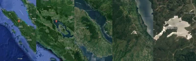 wdroge - #mapporn
Z cyklu wędrówki po googlemapsach. Oto Sumatra. A na niej jezioro ...