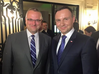 FaktyTVN - Nasz korespondent w USA - Marcin Wrona z prezydentem Andrzejem Dudą.