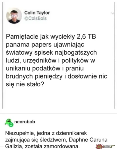 adamssson - czyli jednak jest sprawiedliwość na tym świecie
#afera #panamapapers