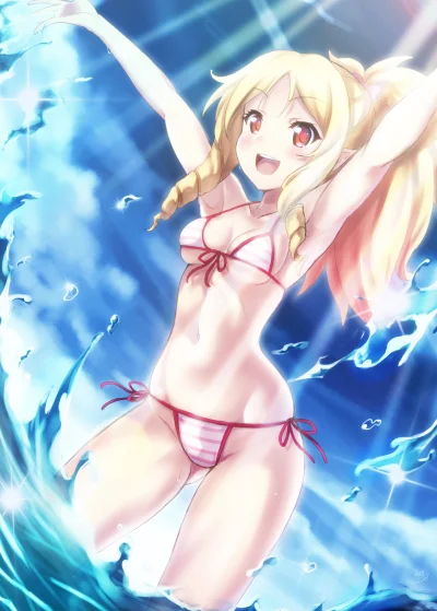 kedzior1916 - #randomanimeshit #eromangasensei #elfyamada #swimsuit