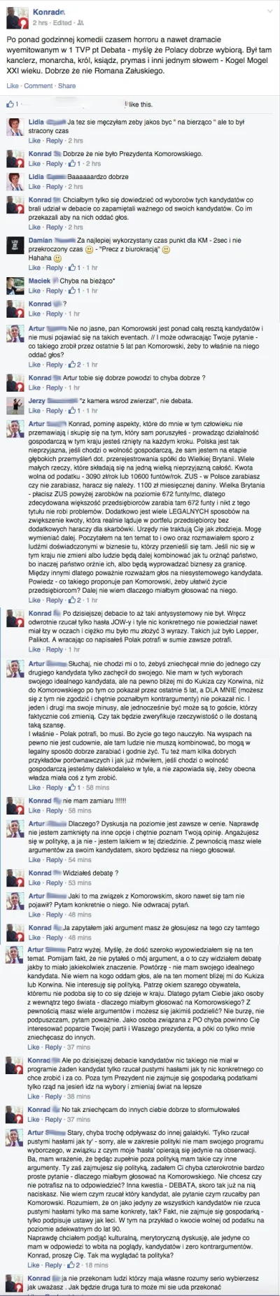 pakto - Mircy, podjąłem przed chwilą debatę dotyczącą dzisiejszej debaty z aktywnym d...