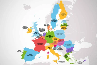 r.....7 - W czym kraje są najgorsze w Europie...

#map #europa