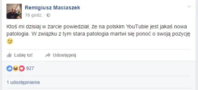 Madio418 - Zobaczcie opinię Rocka o tych aferach na FB. Najlepiej podsumował.
@BOXDE...