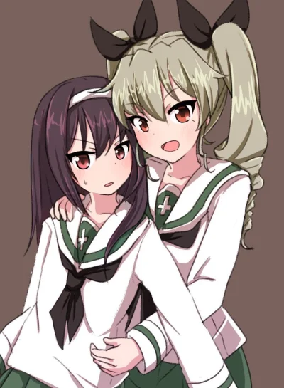 odglosy_bebnow - #anime #randomanimeshit #girlsundpanzer #makoreizei #anchovy