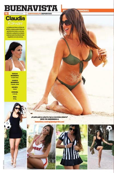 Beto - Claudia Romani zdobyła właśnie licencje sędziowską. #pilkanozna #ladnapani