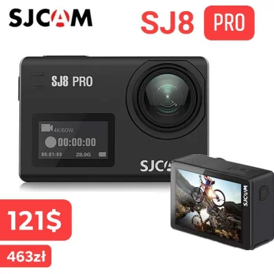 sebekss - Tylko 121$ [463zł] za świetną kamerę 
SJCAM SJ8 PRO 4K❗
Świetne parametry...