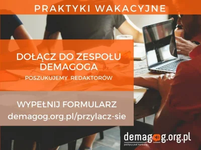 DemagogPL - Zostań analitykiem portalu Demagog.org.pl!

Stowarzyszenie Demagog jest...