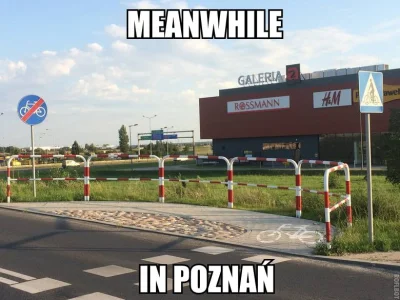 w.....s - W Poznaniu powstała droga rowerowa o długości (uwaga) 4 metrów xD

#pozna...