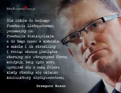 Morgador - @brusilow12: bardzo psują tutaj słowa Grzegorza Brauna