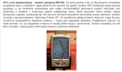 niekarany - @Damasweger: Info z 2005 (GPS już w miarę "nowoczesny", ale cena 4tys :))...