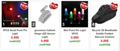 polu7 - 1. 5PCS Small Push Pin Light w cenie 0.99$ (3.68zł) z kuponem JunN1925
(Dla ...