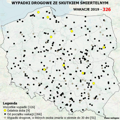 Birbirgo13 - MAPA WYPADKÓW DROGOWYCH ZE SKUTKIEM ŚMIERTELNYM - WAKACJE 2019

Zacytuję...