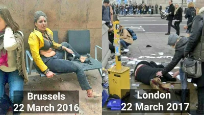 teomo - Postępowa Europa rocznicę zamachu w Brukseli uczciła zamachem w Londynie.