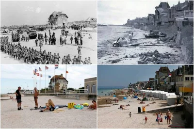 nic1 - "Normandia 70 lat temu (bez dwóch dni) i dziś"

#historia #fotografia