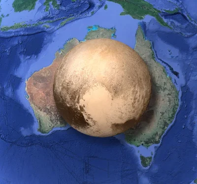 O.....Y - Jakby ktoś się zastanawiał jak mały jest Pluton albo jak duża jest Australi...