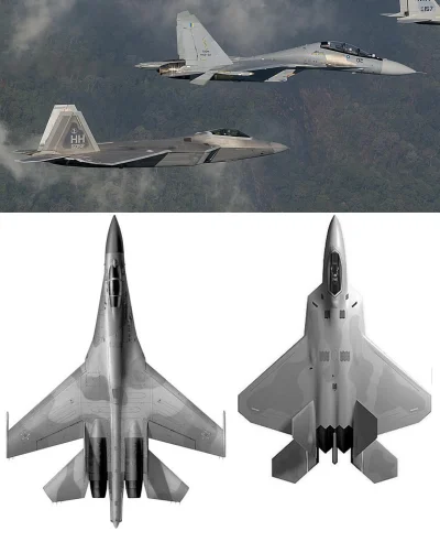 umowionyznaksygnal - @dr_gorasul: F-16 jest maleńki nawet obok MiGa-29. Za to F-22 ro...