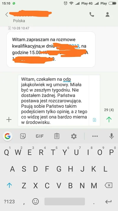 Marcel133 - Byłem tam na rozmowie, zarzekali się że dadzą odp jakąkolwiek w zeszłym t...