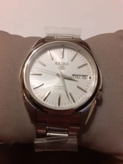 alllahuuuk - Sprzedam nieużywany zegarek Seiko 5 SNKL41, mi nie podpasował. Wygląda n...