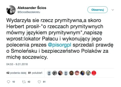 TenebrosuS - Kaczyński to też agent układu, w dodatku pacynka Dudy xD


#polityka ...