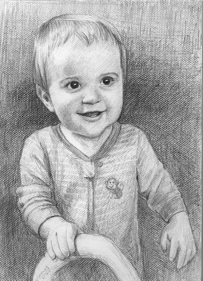 domad - @domad: A tym razem miałam zlecenie na portret dziecka 
(nie żeby często się...