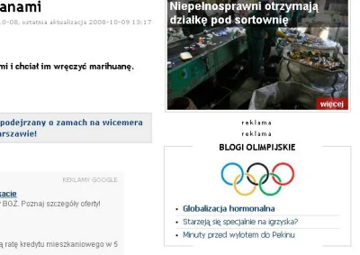 Y.....e - #gazeta #gazetapl po co reklamować blogi olimpijskie dwa miesiące po igrzys...