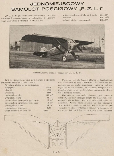 beQuick - @beQuick: Technika: Samolot pościgowy (myśliwski) PZL P.1, opis konstrukcji...