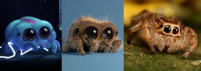 Raix - @mietek79: Podobieństwa: oba to słodkie małe skoczne pajęczaki.
Różnice: Wiel...