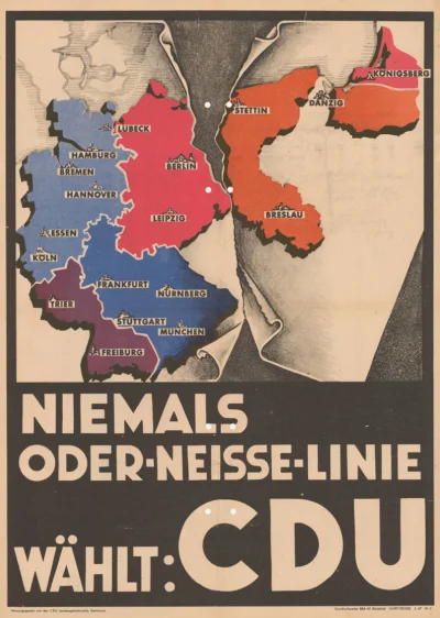 p4ws - Helmut Kohl wstąpił do CDU w 1946 roku.
Oto plakat CDU z 1947 roku.