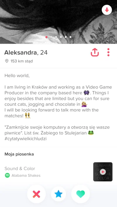 I.....o - Pozdro Mirabelko ( ͡° ͜ʖ ͡°) 
#tinder #stulejacontent