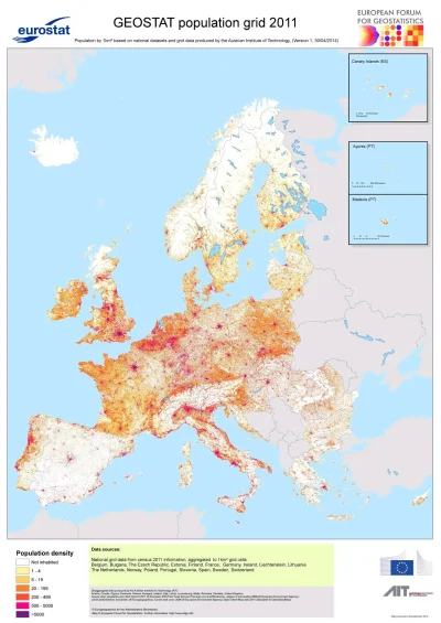 A.....1 - Gęstość zaludnienia w Europie.
#mapy #mapporn #europa #ciekawostki