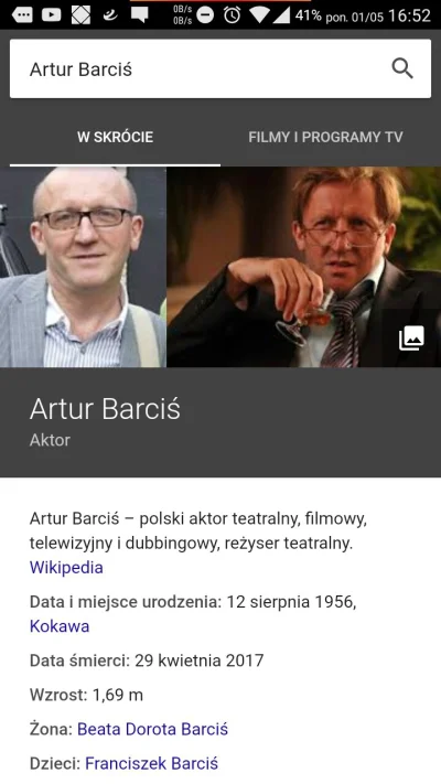 p.....a - #smierc #arturbarcis #wikipedia
Ej kur... Czy wikipedia robi sobie jaja?