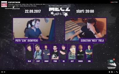 leniwiecwkominiarce - https://go.twitch.tv/esportnow
Patrzę jakiś "meczyk gwiazd" me...