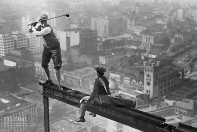 Zdejm_Kapelusz - Podczas budowy drapacza chmur w Nowym Jorku, rok 1932.

#fotografi...
