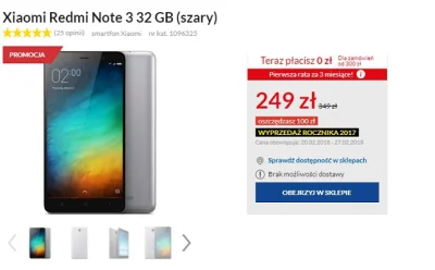 tapps_pl - Xiaomi Redmi Note 3 za 249 złotych w Polsce!
Urządzenia powystawowe!
Tel...