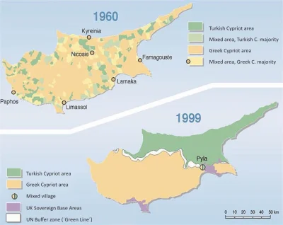 s.....w - Ciekawostka z Cypru - rozkład etniczny mieszkańców wyspy w 1960 roku i mnie...