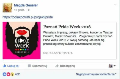 falszywyprostypasek - Magda Gessler wspiera Poznań Pride Week, a wy? 

Grupie Stonewa...