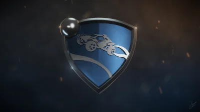 Izeer - Taki projekcik na boku, emblem gry #rocketleague w 3d. Przydał się, bo prawie...