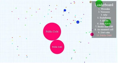 chciwykrasnolud - #agario Pierwszy raz. ;) Bez tych RZCW i $ gra się bez porównania ł...