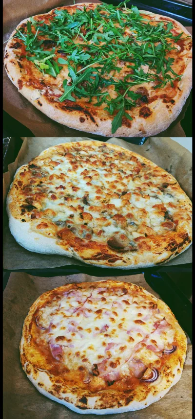 StayFrosty - Zaszalałem dziś i zrobiłem trzy pizze :D
1: ser lazur, mozzarella, susz...