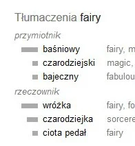 R.....0 - Tak patrzę sobie z grubsza na google translate tłumaczenie słowa "Fairy". Z...