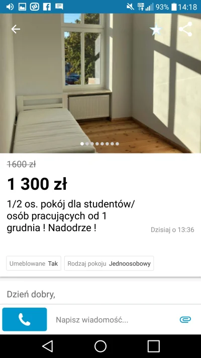 dominator1 - Ja za 1600 wynajmuje 2 pokojowe mieszkanie w podobnym standardzie .