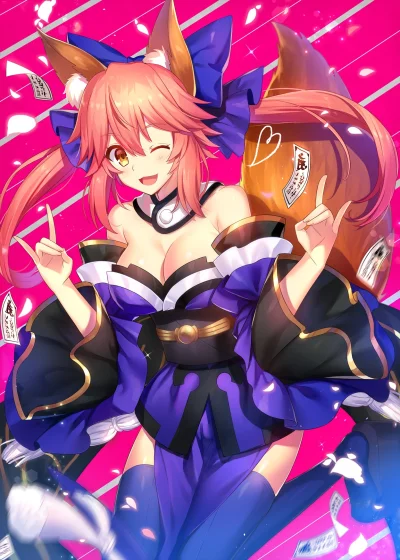 bakayarou - #randomanimeshit #fate #fategrandorder #tamamonomae #kitsunemimi #kemonom...