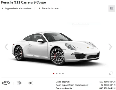 m.....w - > Porsche 911 Carrera S

@blzj: Zostało by dużo na paliwo.