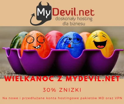 MyDevil - Promocja Wielkanocna, aktualizacja Node.js i nowe wersje Javy


Promocja...