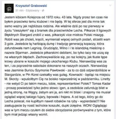 brusilow12 - Krzysztof "Grabaż" Grabowski o Lechu ( ͡° ͜ʖ ͡°)