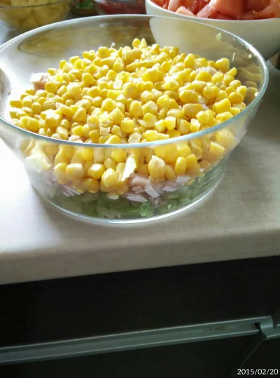 gnida84 - @gnida84: do tego sałatka z selerem namioty szynką i kukurydza w majonezie