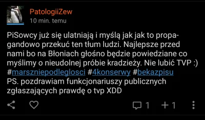 a.....t - @PatologiiZew: a ty co, rzecznik prasowy wszystkich narodowców? XD beka z c...